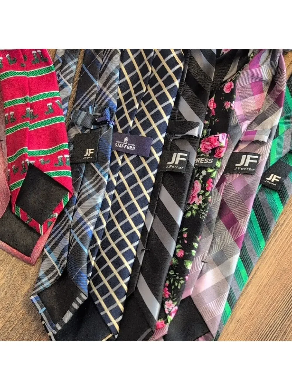 8x Misc Stylish Men's Tie Collection J Ferrar Express Stafford